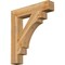 Ekena Millwork Merced Block Rough Sawn Bracket, Western Red Cedar, 6"W x 34"D x 38"H BKT06X34X38MRC05RWR - alternate 1